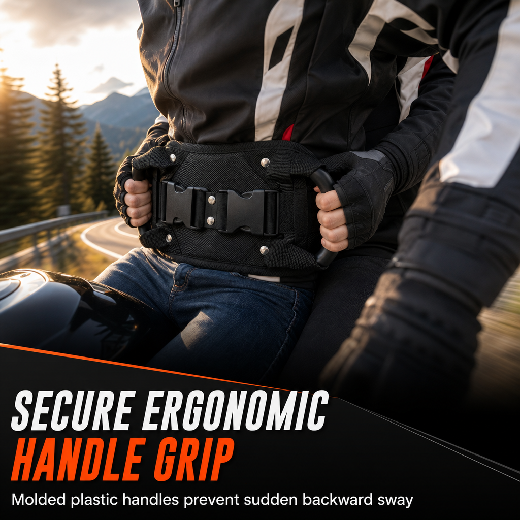 ⏳ Time-Limited Deal: Motorcycle Passenger Grab Belt 🏍️
