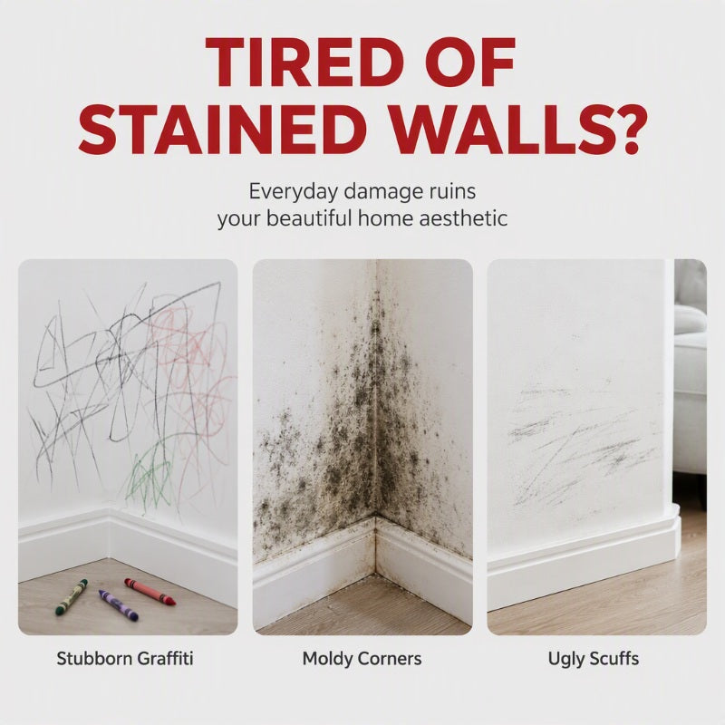 📢📢BUY 5 GET 5 FREE !! ⏰ Wall Repair Paste – With Integrated Roller Brush, Waterproof & Family-Safe – Easy DIY for Stains, Cracks & Marks 🏠