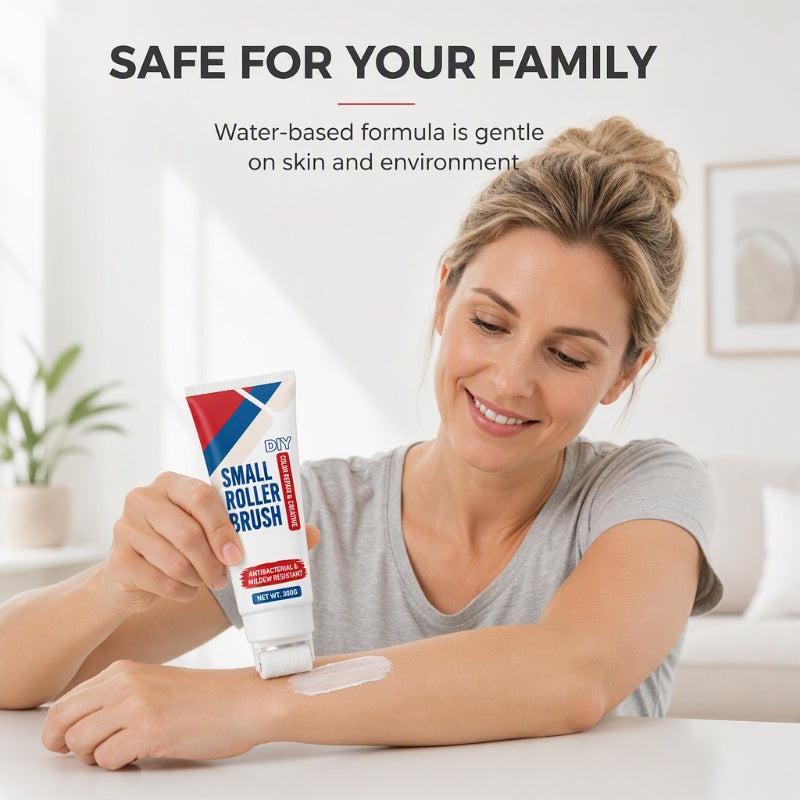 📢📢BUY 5 GET 5 FREE !! ⏰ Wall Repair Paste – With Integrated Roller Brush, Waterproof & Family-Safe – Easy DIY for Stains, Cracks & Marks 🏠