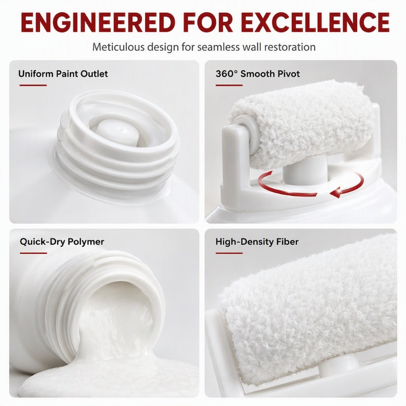 📢📢BUY 5 GET 5 FREE !! ⏰ Wall Repair Paste – With Integrated Roller Brush, Waterproof & Family-Safe – Easy DIY for Stains, Cracks & Marks 🏠