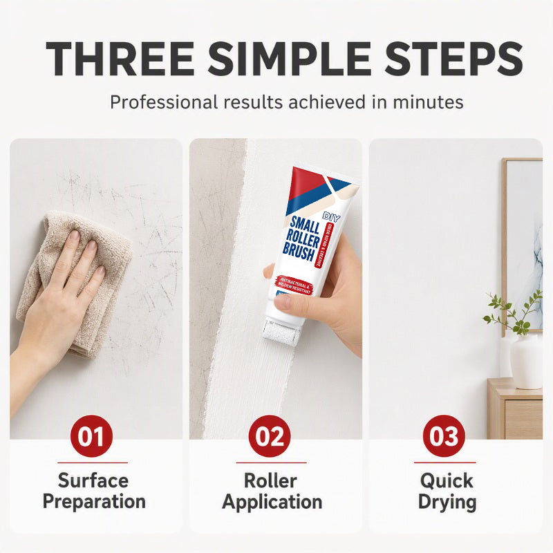 📢📢BUY 5 GET 5 FREE !! ⏰ Wall Repair Paste – With Integrated Roller Brush, Waterproof & Family-Safe – Easy DIY for Stains, Cracks & Marks 🏠