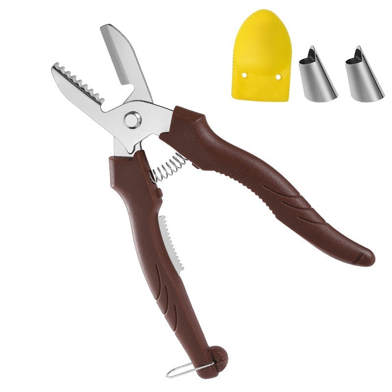 🌰 LIMITED-TIME 50% OFF! ⚡ 2-in-1 Chestnut Shear – Dual-Edge, Labor-Saving, Safe ✨