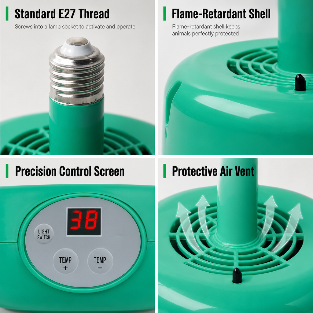 🐣 LIMITED-TIME 50% OFF! 🌡️ Intelligent Brooder Heater – Adjustable Temperature & Fan-Assisted Warmth for Chicks 🔥