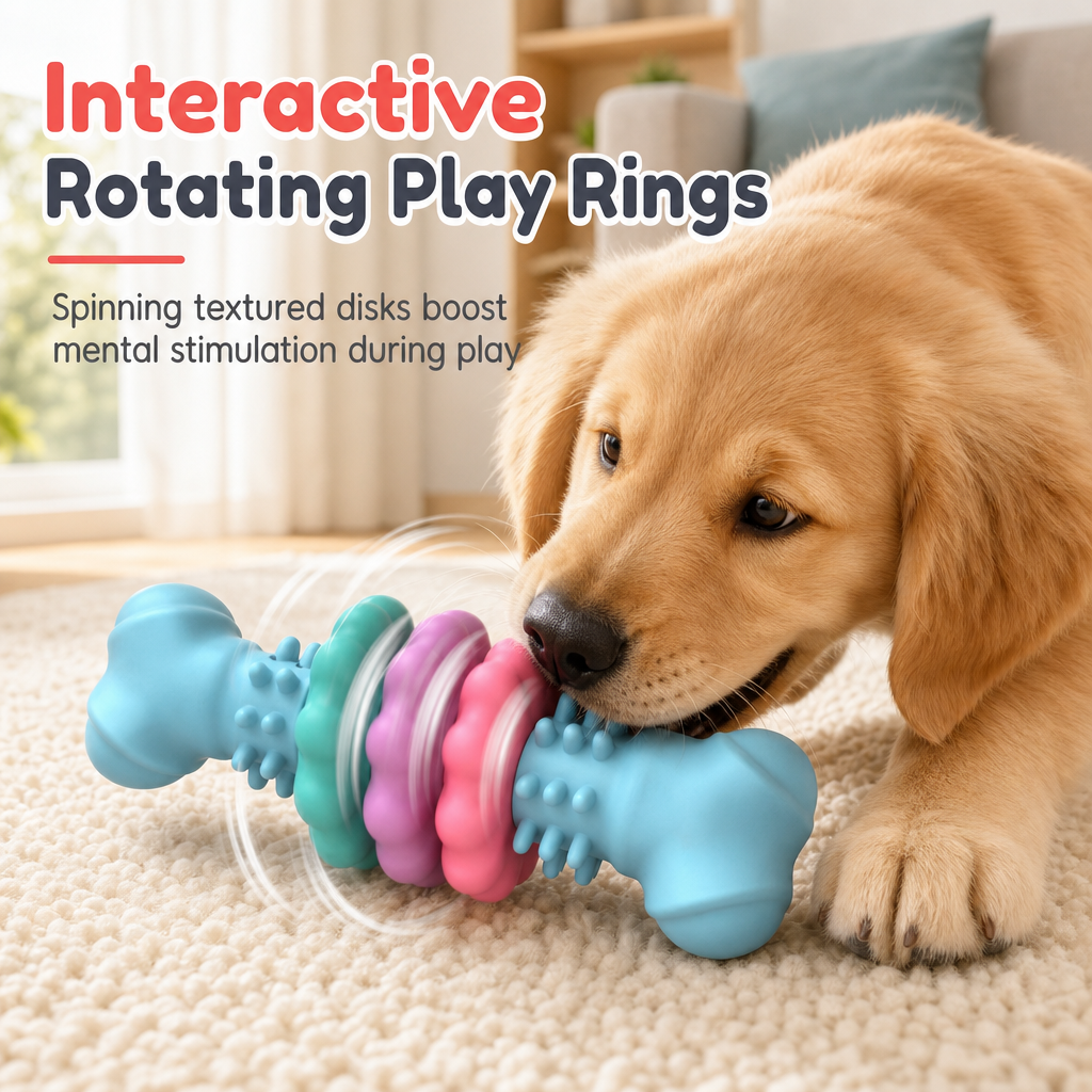 🦴⏰ LIMITED-TIME 50% OFF! 🐶 Durable TPR Dog Chew Bone – Safer Chewing Design, Textured Ridges & Tear-Resistant Build ✨
