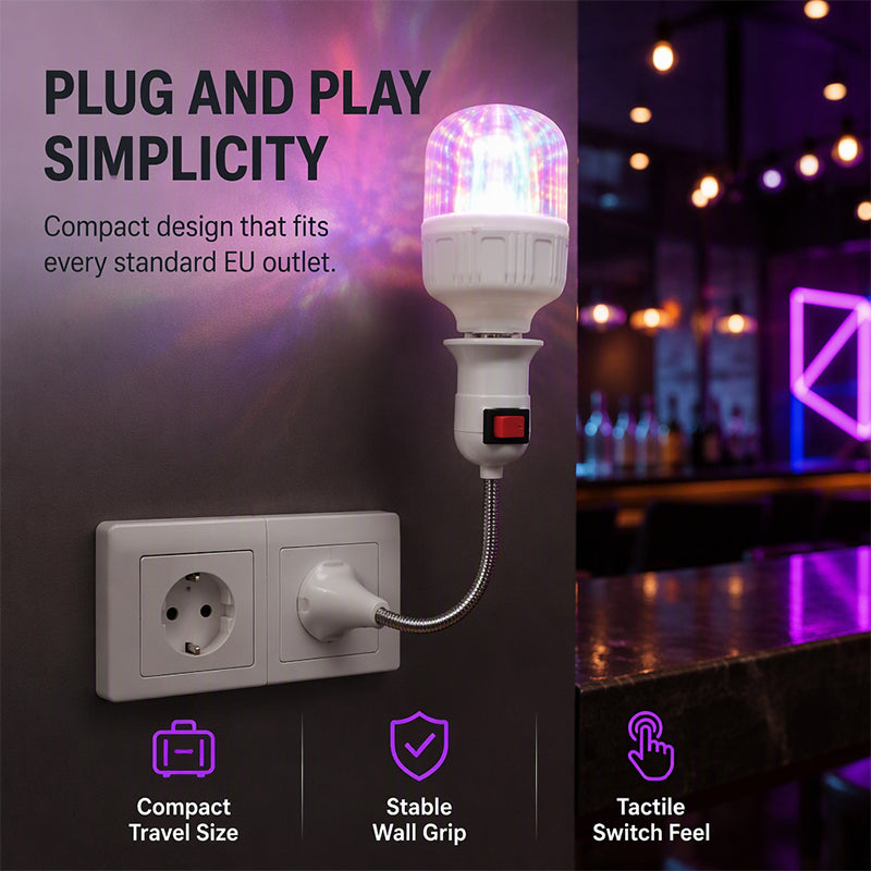 RGB LED Rotating Crystal Magic Ball Stage Light