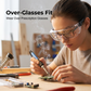 Anti‑Fog Safety Goggles with Adjustable Telescopic Arms – Scratch‑Resistant, Impact‑Proof, Reusable Eye Protection for Lab, Workshop, DIY