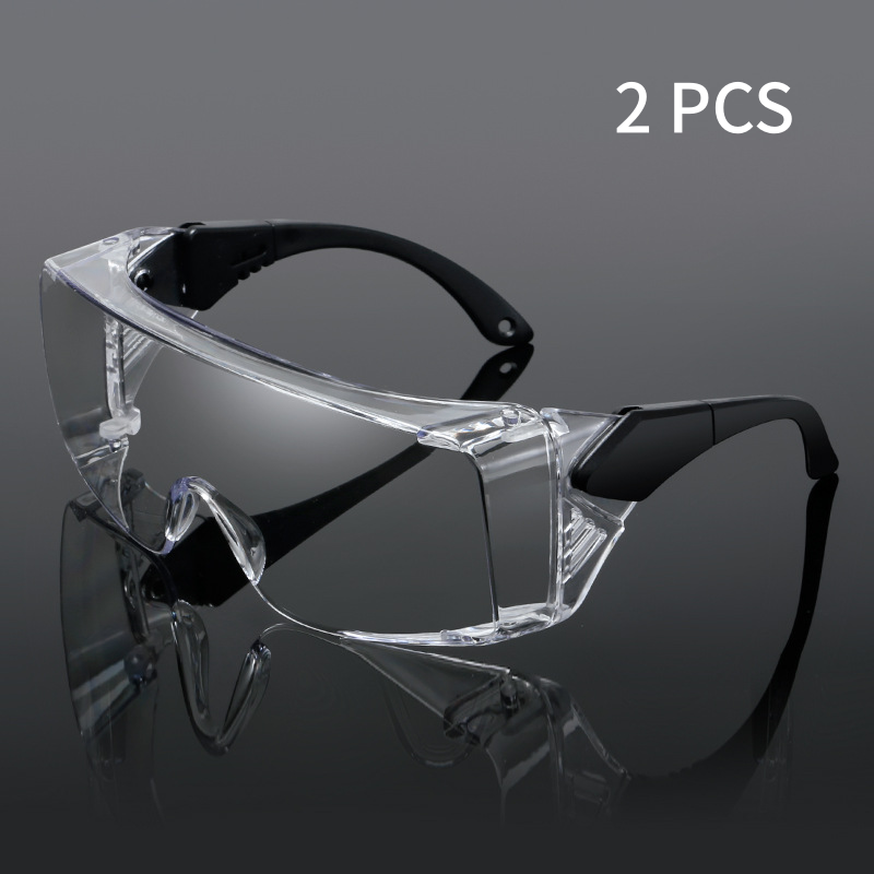 Anti‑Fog Safety Goggles with Adjustable Telescopic Arms – Scratch‑Resistant, Impact‑Proof, Reusable Eye Protection for Lab, Workshop, DIY