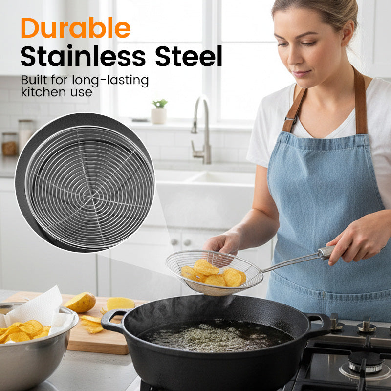 Stainless Steel Wire Mesh Skimmer Spoon