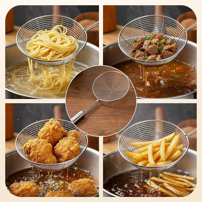 Stainless Steel Wire Mesh Skimmer Spoon