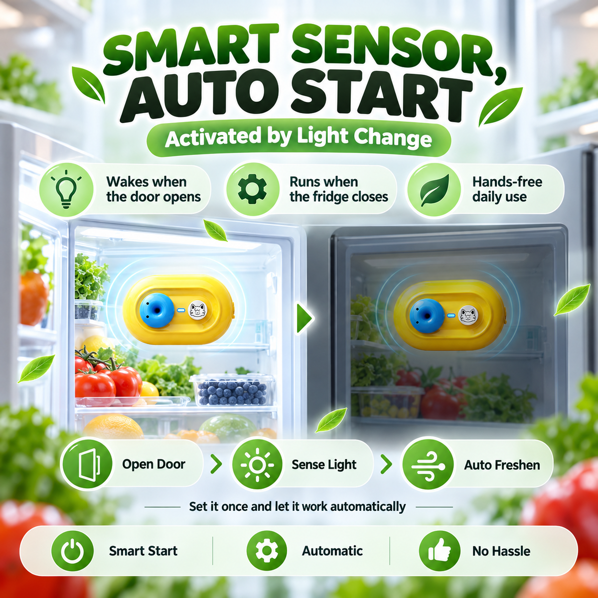 Mini Portable Refrigerator Deodorizer and Sterilizer
