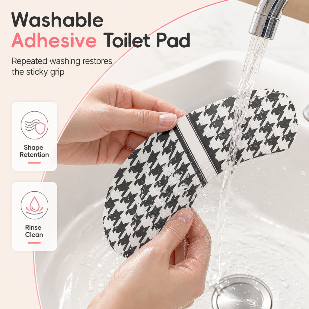 Trace-Free Adhesive Comfortable Warm Toilet Seat Pad