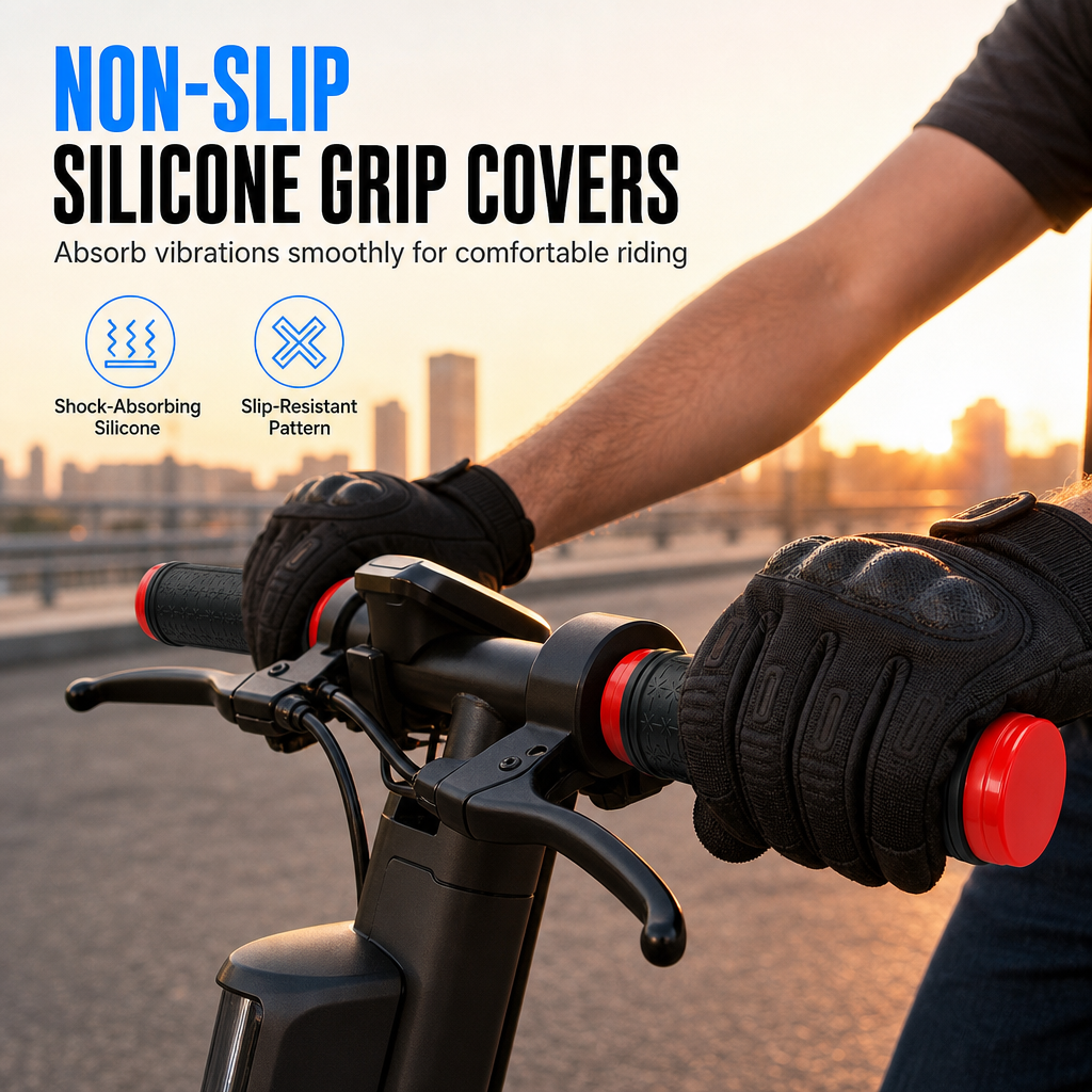 Universal Non-Slip Silicone Handlebar Grips