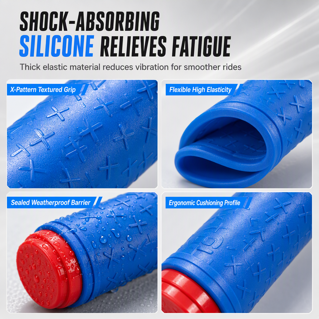 Universal Non-Slip Silicone Handlebar Grips