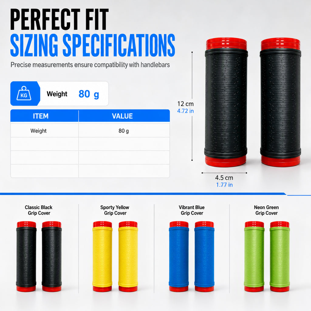 Universal Non-Slip Silicone Handlebar Grips