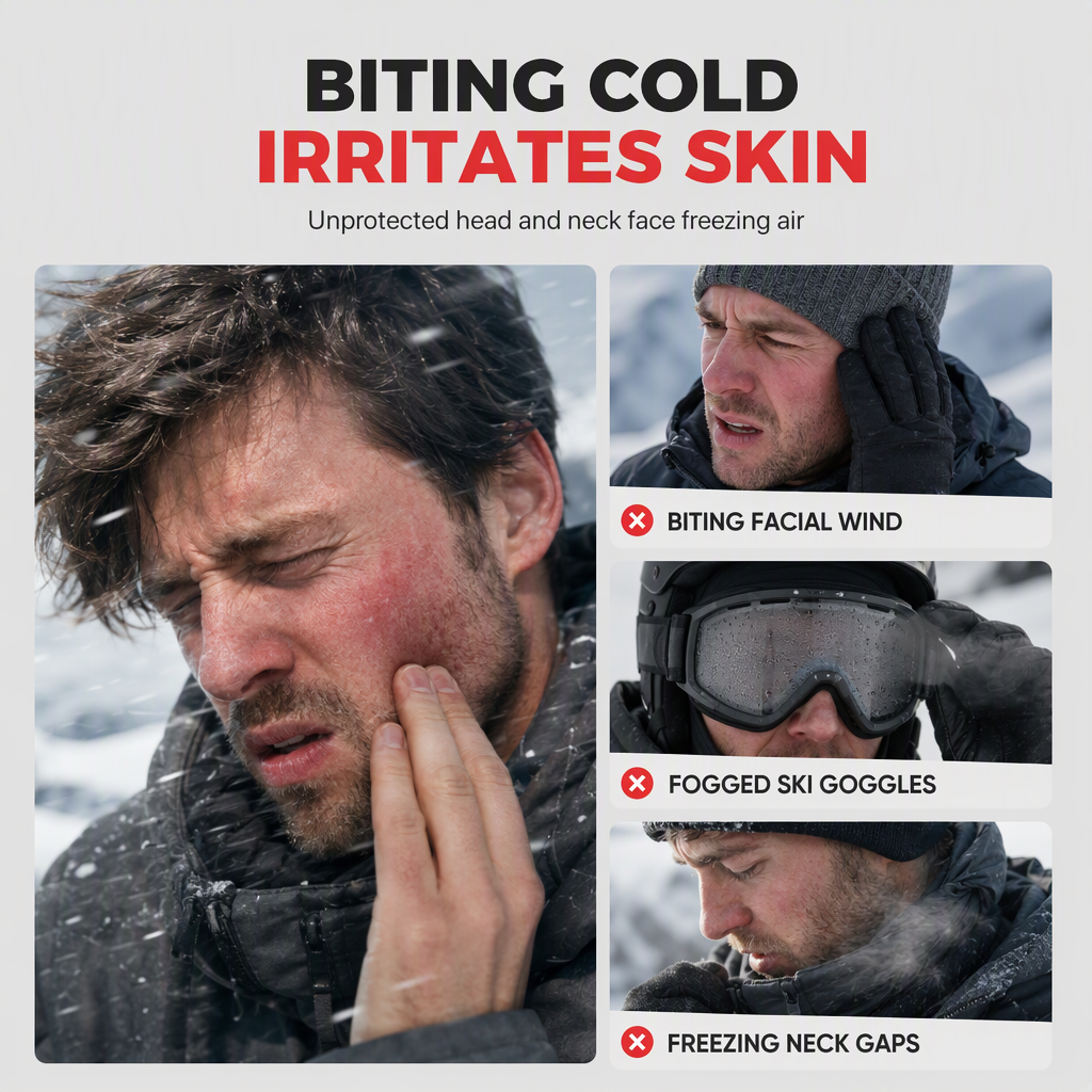 ⏳Time-Limited Special⏰🧣❄️ 3-in-1 Winter Balaclava – windproof fleece covers head, neck, face & ears. Adjustable fit for skiing, cycling & cold weather! 🛡️💪