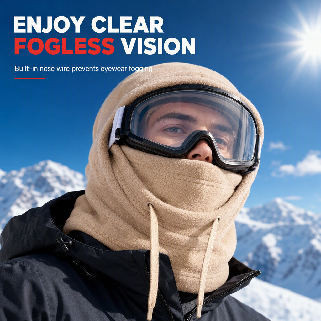 ⏳Time-Limited Special⏰🧣❄️ 3-in-1 Winter Balaclava – windproof fleece covers head, neck, face & ears. Adjustable fit for skiing, cycling & cold weather! 🛡️💪