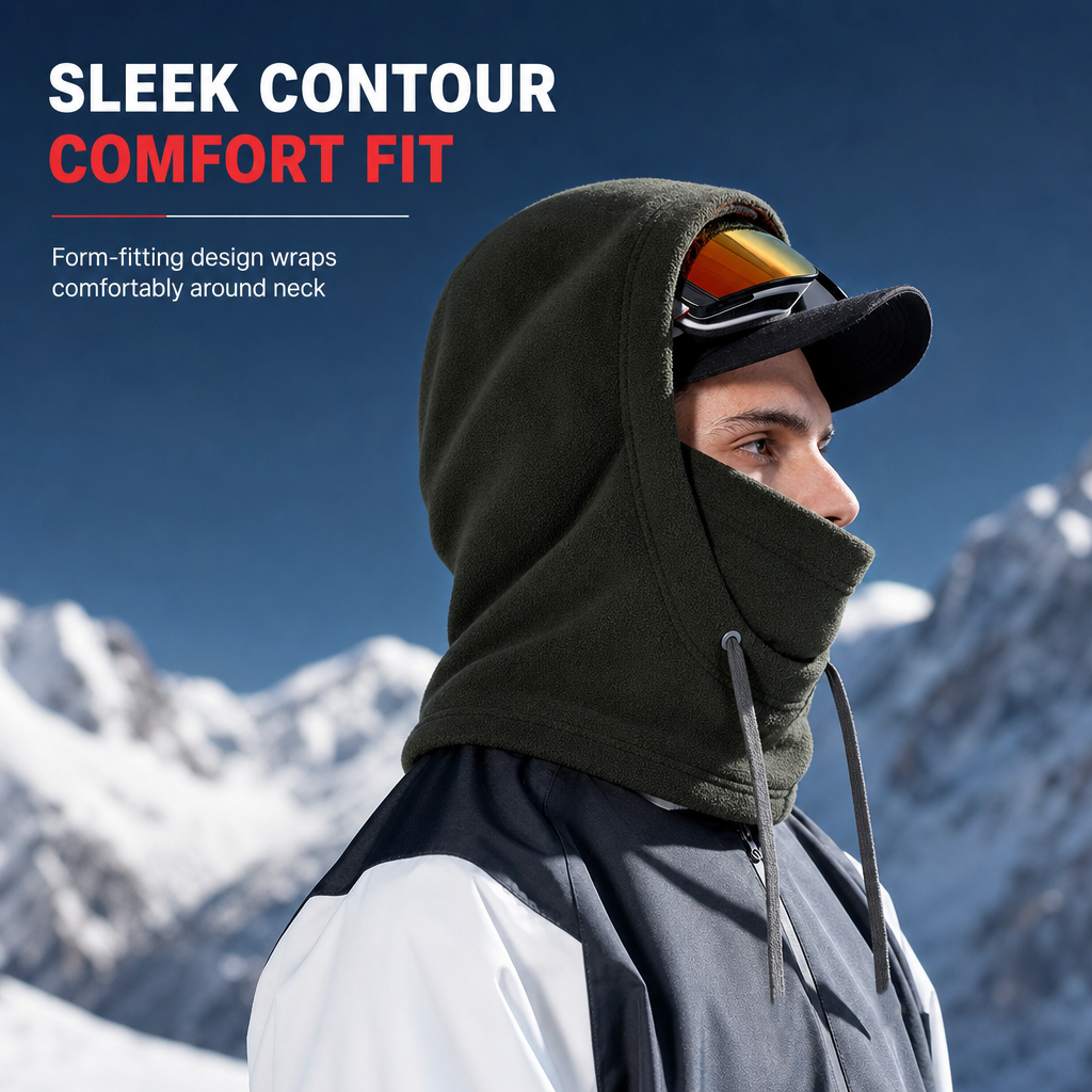 ⏳Time-Limited Special⏰🧣❄️ 3-in-1 Winter Balaclava – windproof fleece covers head, neck, face & ears. Adjustable fit for skiing, cycling & cold weather! 🛡️💪