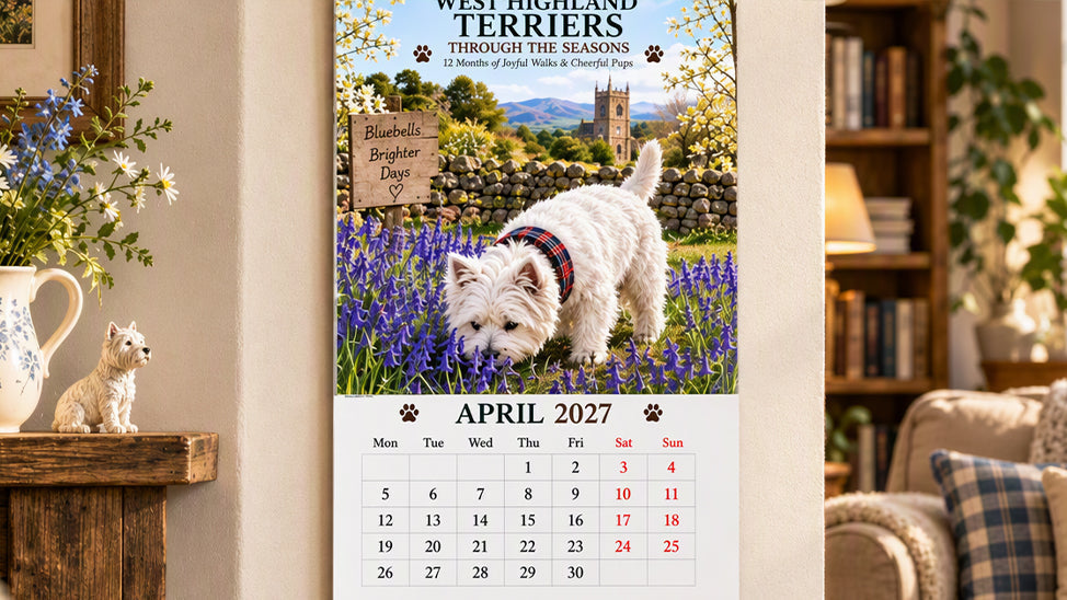🐾 West Highland Terrier Wall Calendar