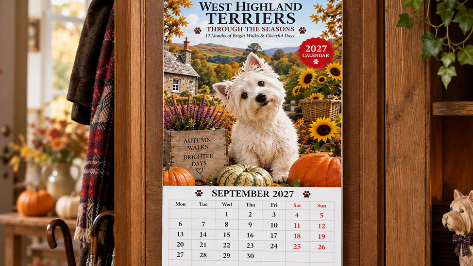 🐾 West Highland Terrier Wall Calendar