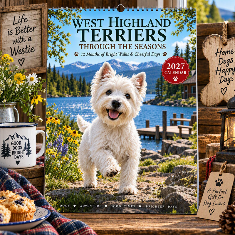 🐾 West Highland Terrier Wall Calendar