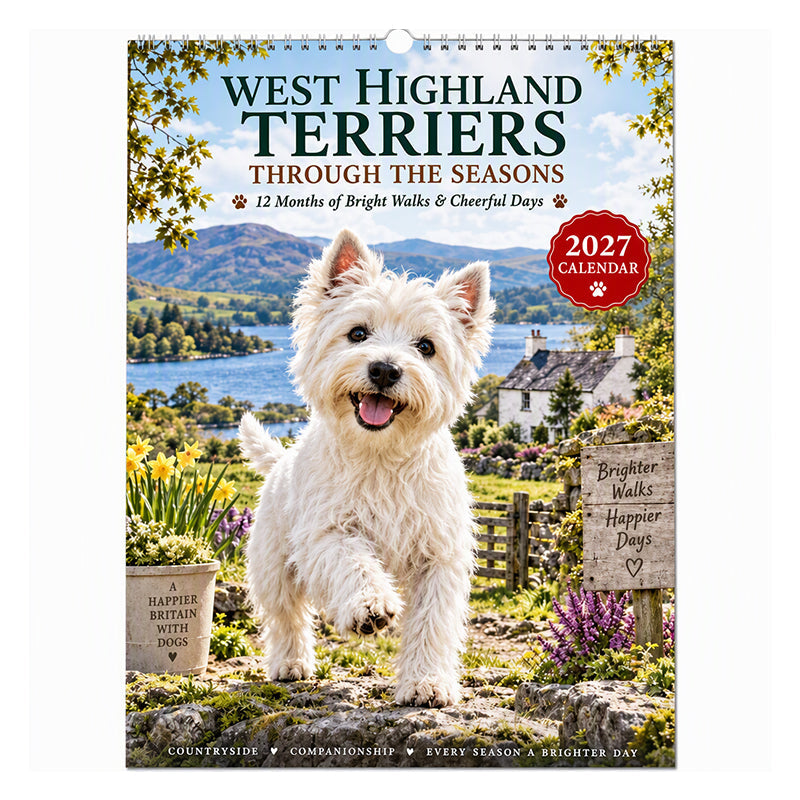 🐾 West Highland Terrier Wall Calendar