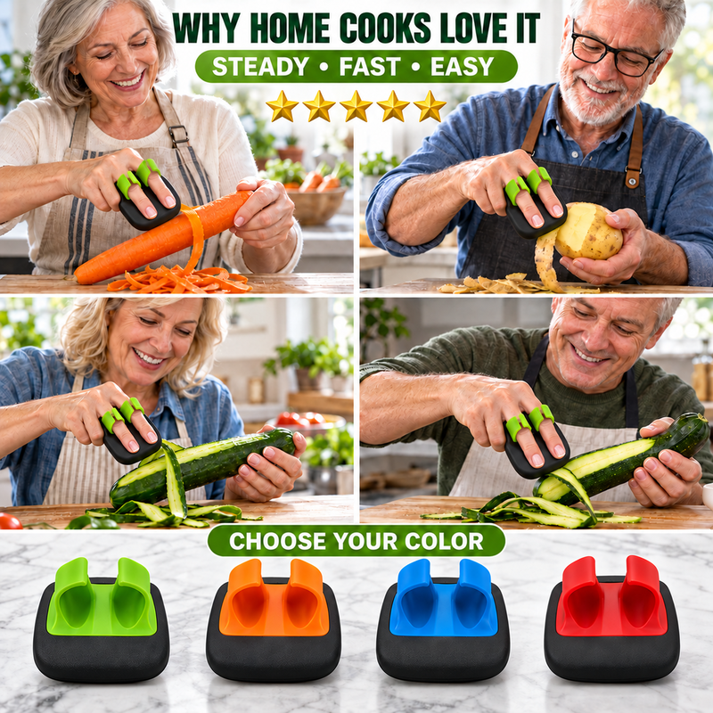 🥳2026 HOT SALE🥳💞50K+ SOLD! 🥕✌️ BUY MORE, GET MORE FREE! Two-Finger Vegetable Peeler – stainless steel blade, two-finger grip. 2/5/8-pc bundles! 🔪💚
