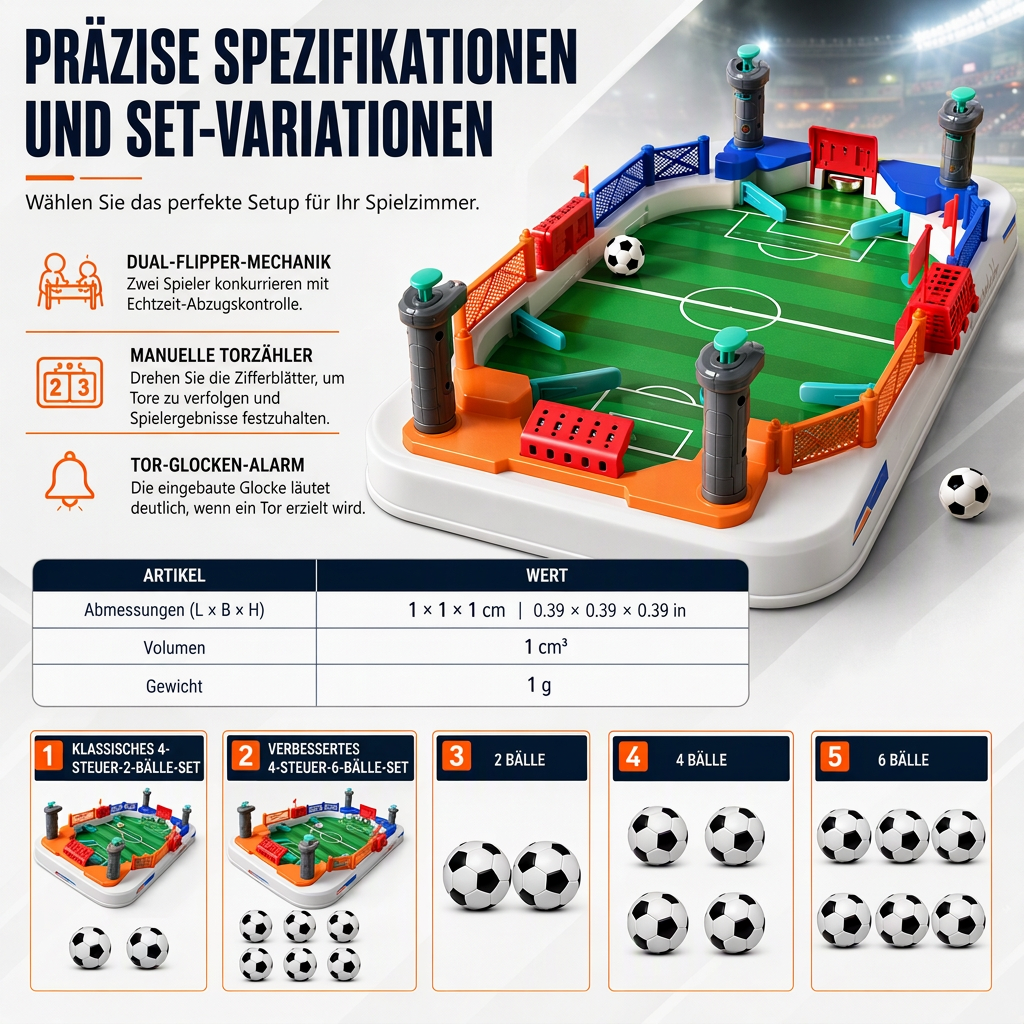 📢 50% OFF! ⚽ 2-Player Tabletop Soccer Game – Fast-Paced Family Fun, Builds Reflexes & Hand-Eye Coordination 🏆