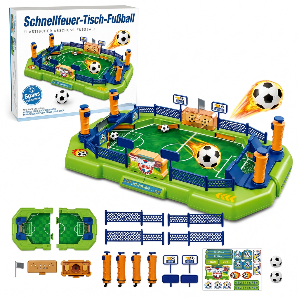 📢 50% OFF! ⚽ 2-Player Tabletop Soccer Game – Fast-Paced Family Fun, Builds Reflexes & Hand-Eye Coordination 🏆