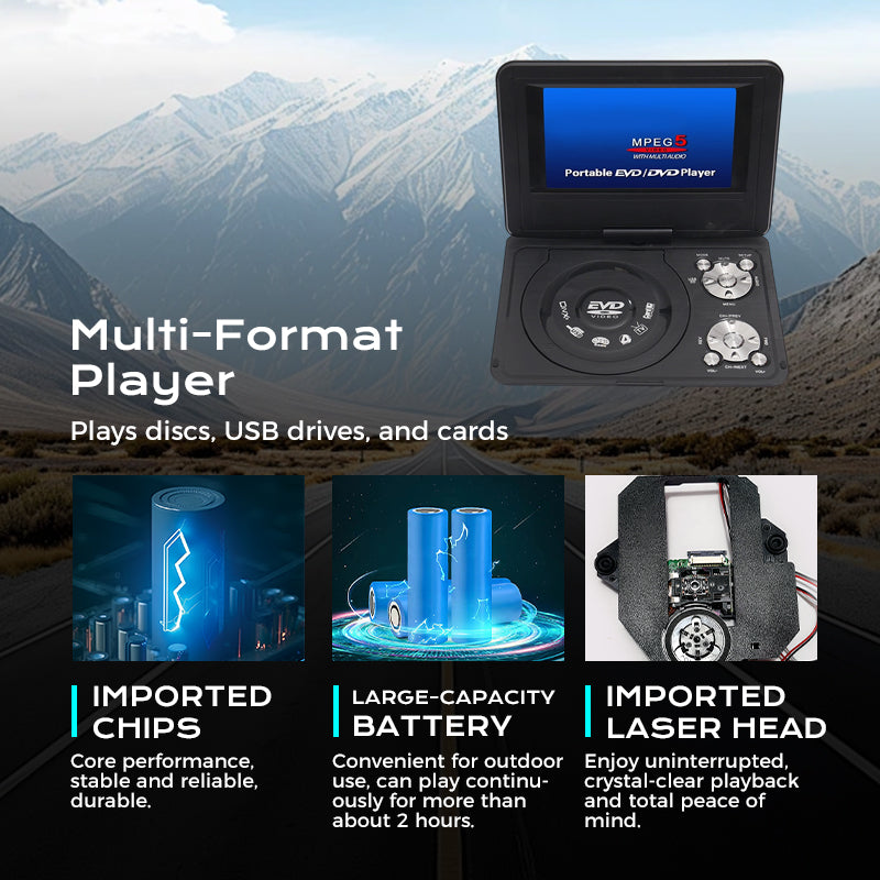 7.8-Inch Portable DVD/EVD Player with Game Function