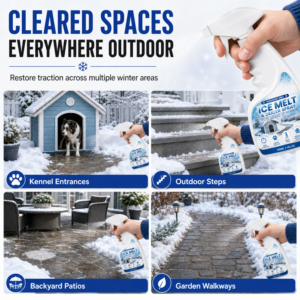 🥳2026 HOT SALE🥳💞50K+ SOLD! ❄️🐾 50% OFF! Outdoor De-Icing & Snow Melting Spray – pet-safe, dissolves frost on contact. Clear steps, walkways & patios fast! 🛡️✅