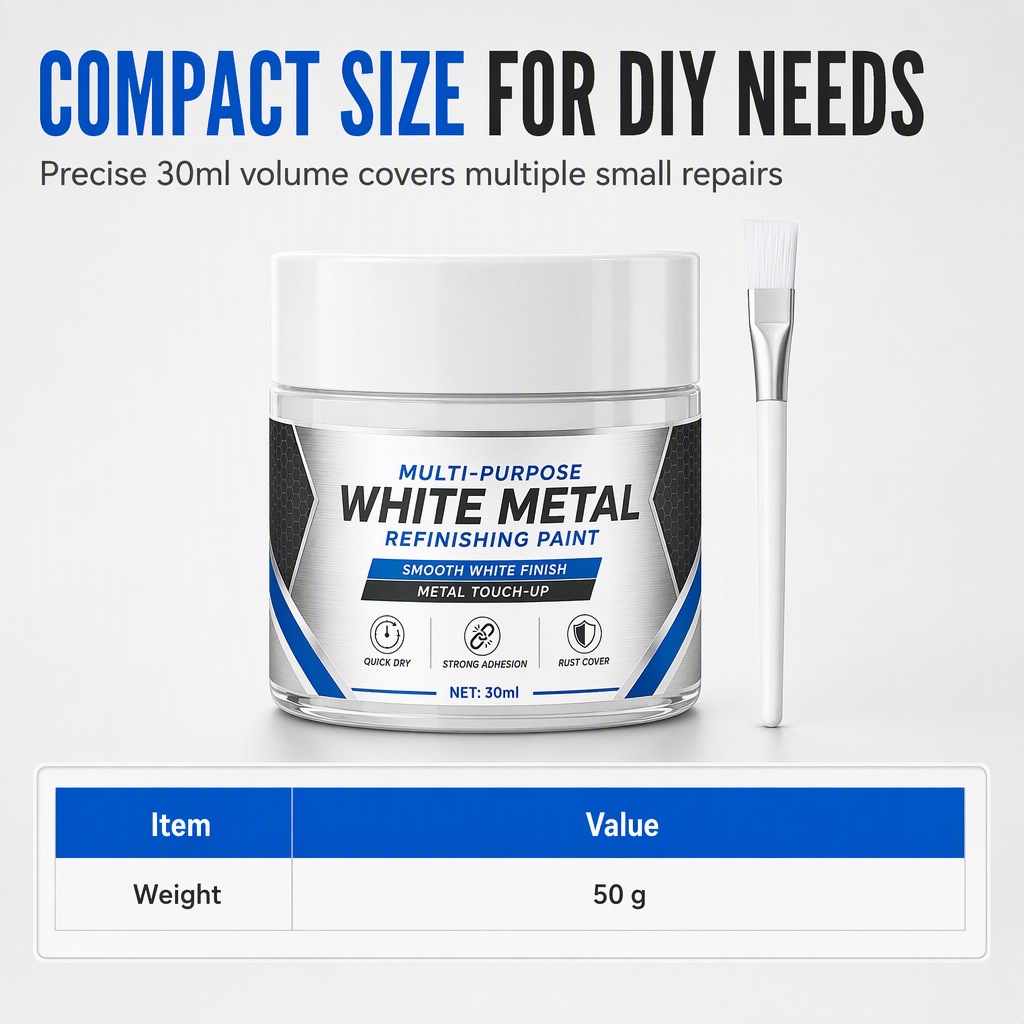 Multi-Purpose White Metal Touch-Up Paint