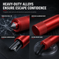 🚨🪟Mini Spring-Loaded Car Emergency Escape Tool | Window Breaker & Recessed Seatbelt Cutter🧪