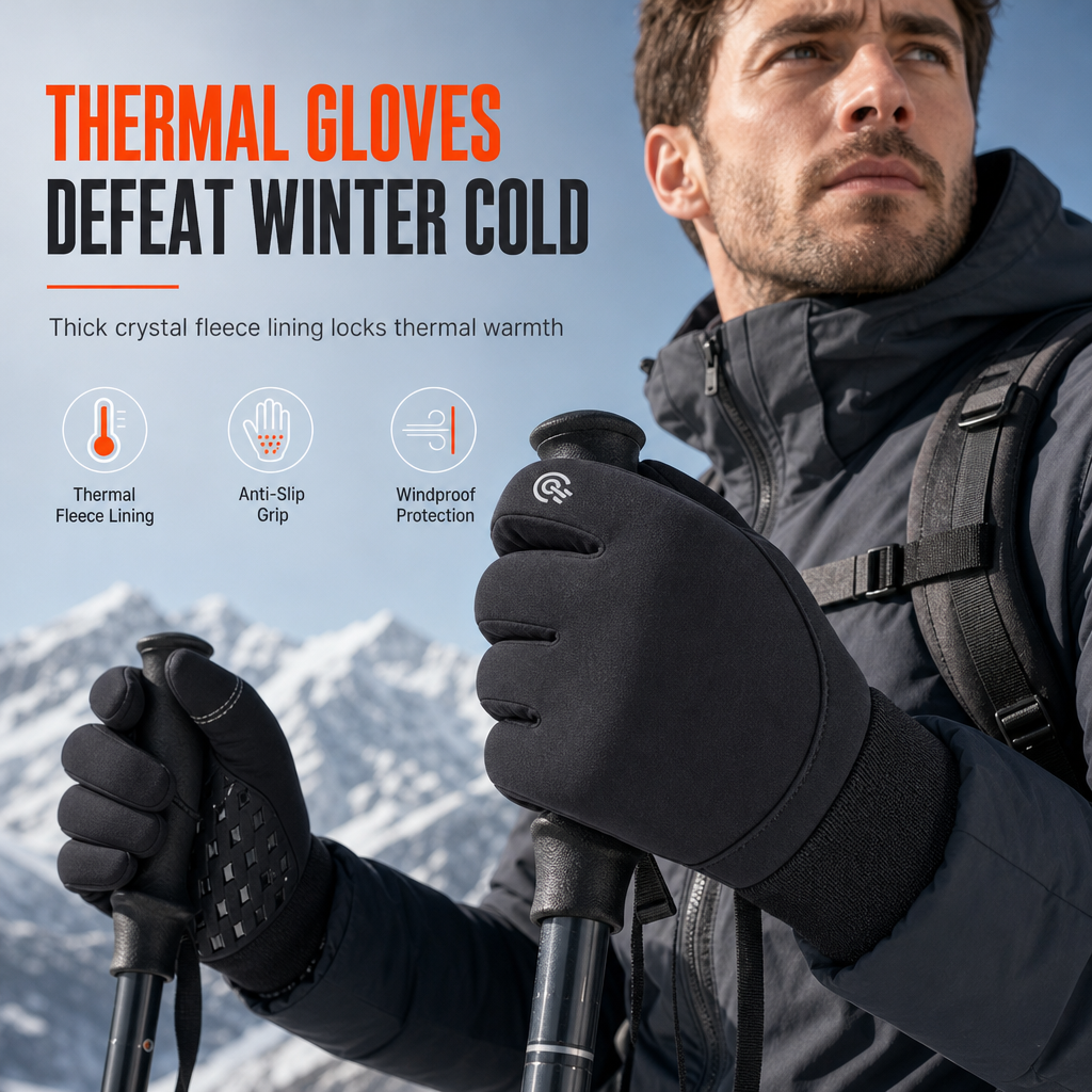 Winter Waterproof Cycling Gloves for Men and Women