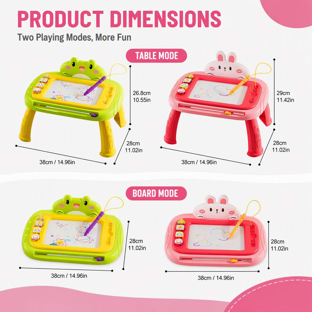 ⏳Time-Limited Special ⏰✨ Kids Magnetic Drawing Board — Pen & 4 Stamps Included 📢