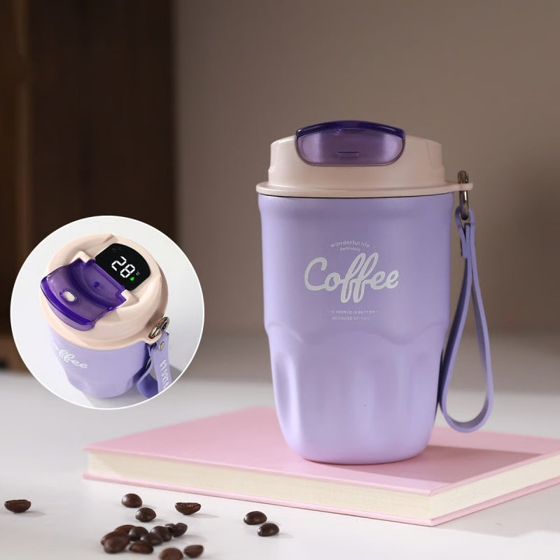 Portable Smart Thermal Coffee Cup with Temperature Display