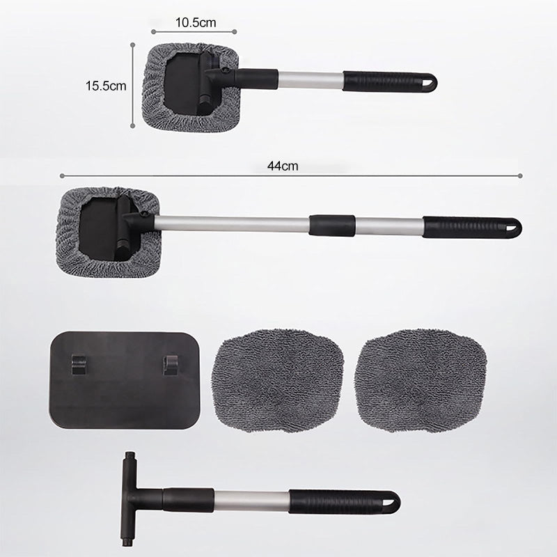 🚗 Expandable Windshield Cleaner Tool – Reusable Microfiber Glass Cleaning Kit