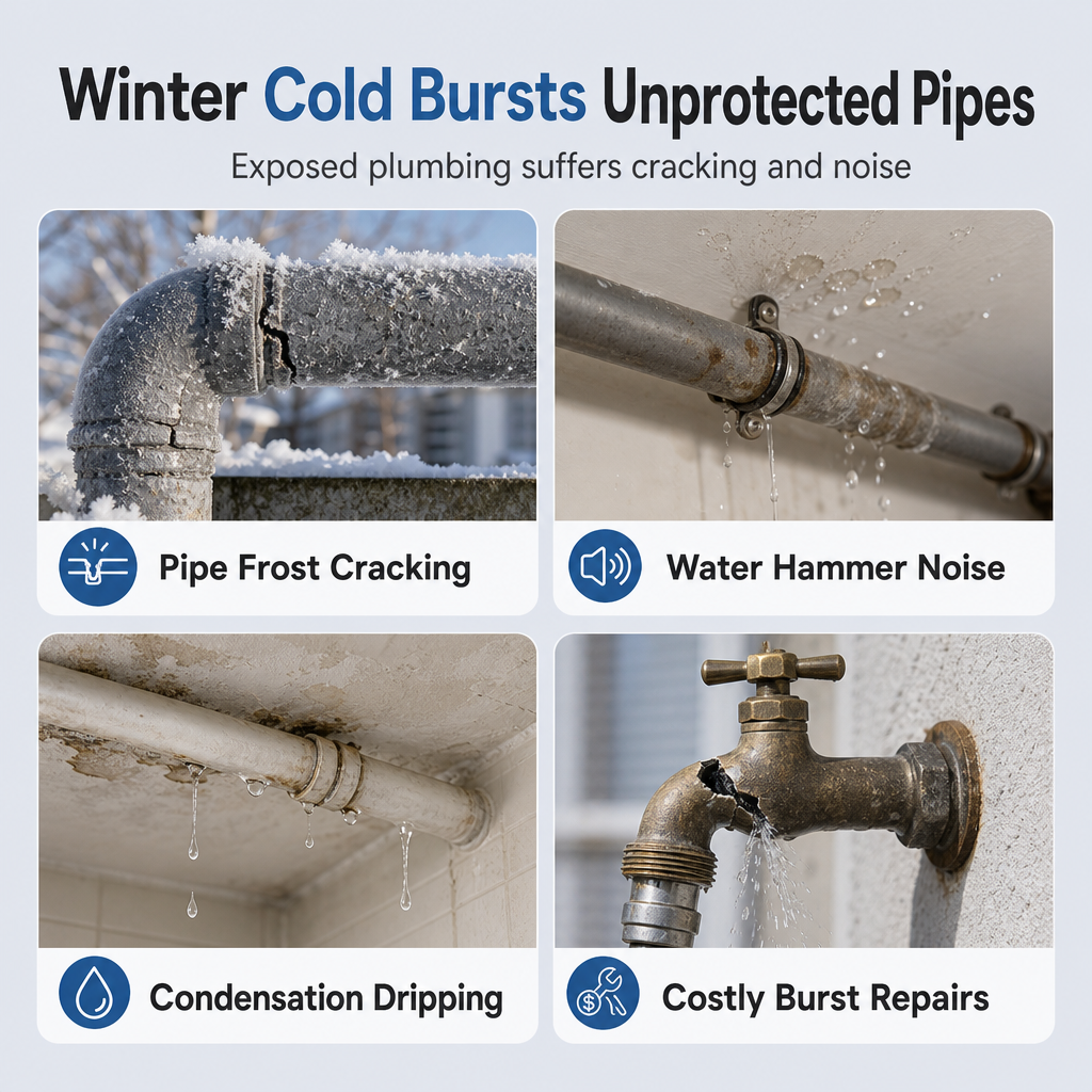 ❄️ Self-Adhesive Foam Pipe Insulation Wrap