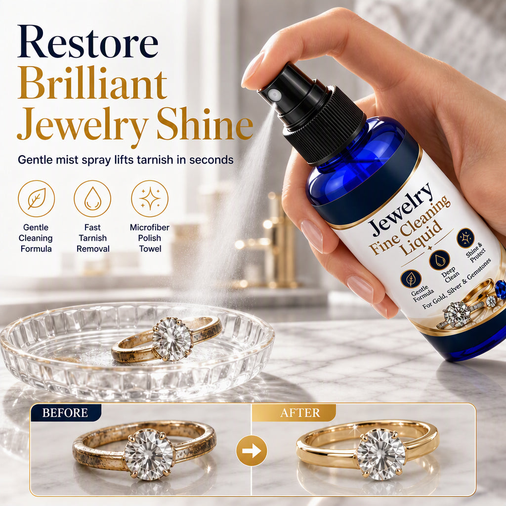 Jewelry Cleaner Spray with Towel
