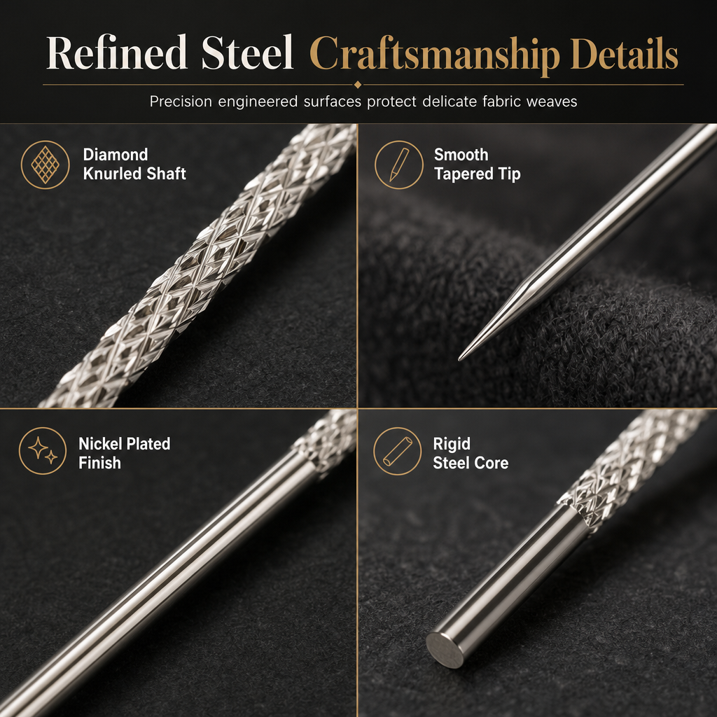 🎉 Limited-Time Offer! 🧵 25PCS Knurled Head Sewing Needles – Fix Pulled Loops & Hemming ✨