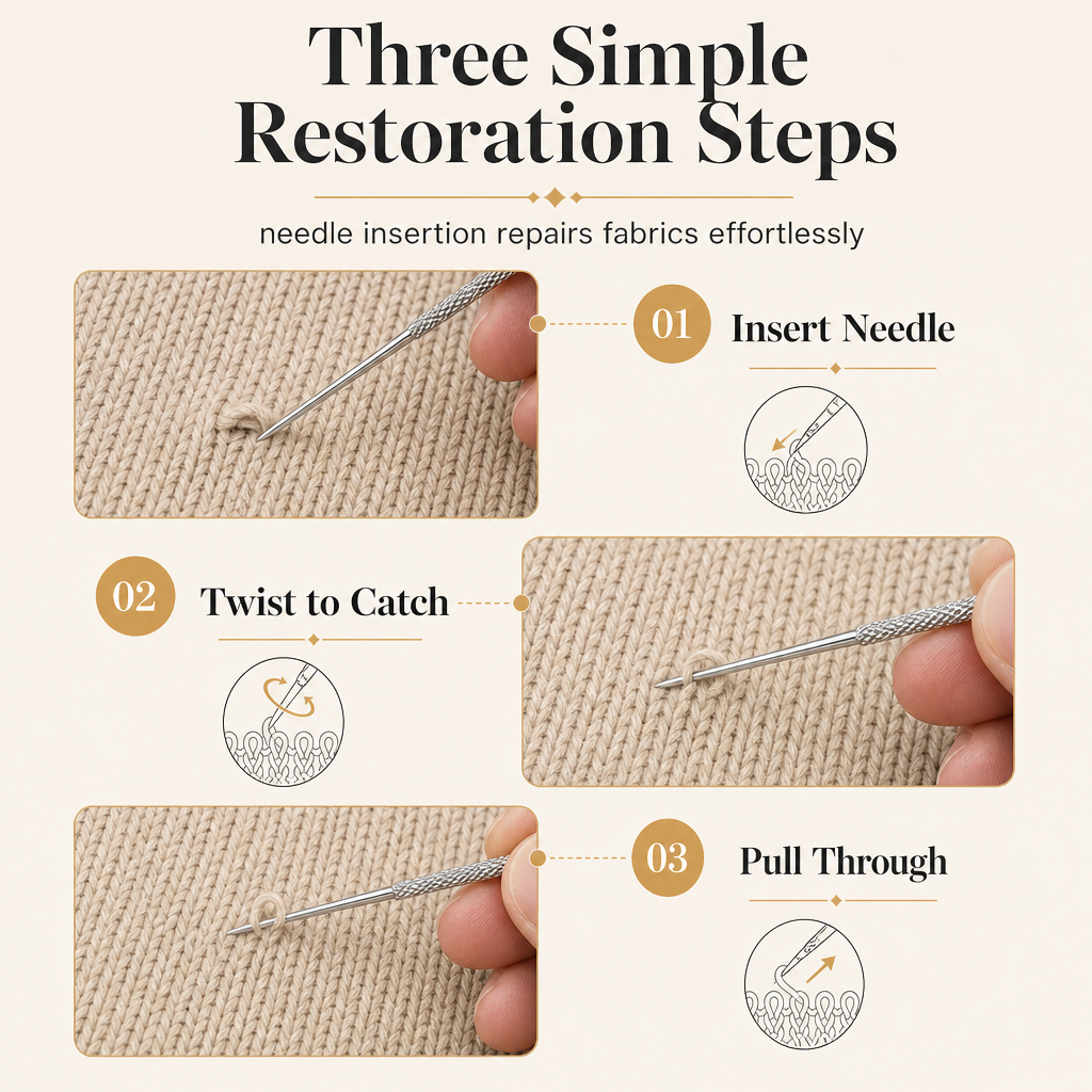 🎉 Limited-Time Offer! 🧵 25PCS Knurled Head Sewing Needles – Fix Pulled Loops & Hemming ✨