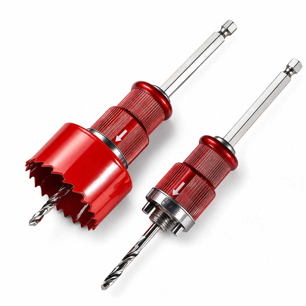 ⚙️ Quick-Release Hole Saw Arbor – Core Ejection Mandrel for Faster, Tidier Hole Saw Changes 🔧