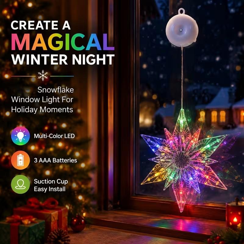 🎄 50% OFF! ✨ DIY Christmas Suction Window Lights – No drill, battery & reusable ✨
