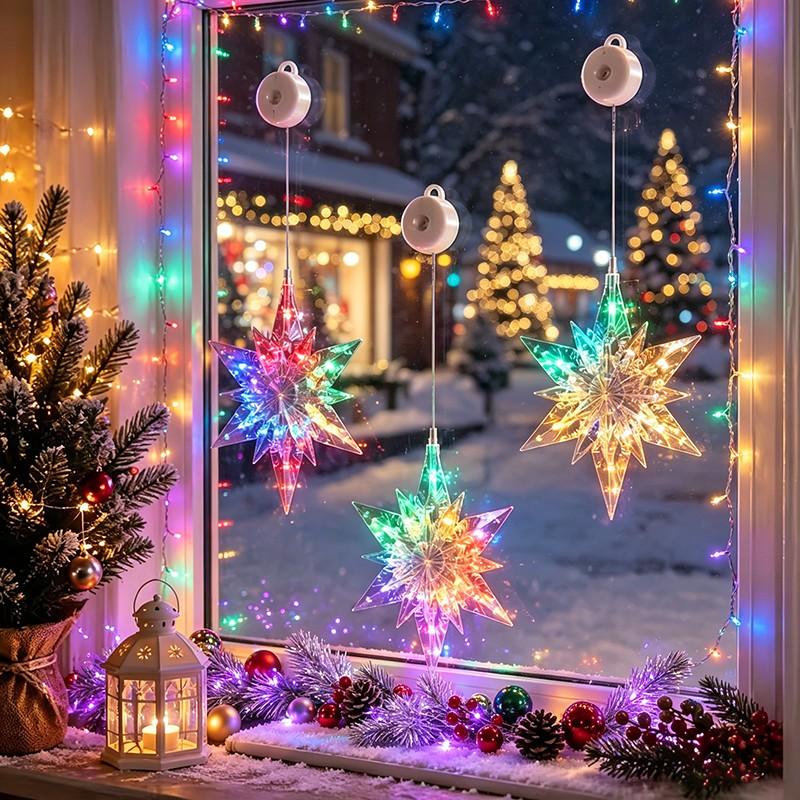 🎄 50% OFF! ✨ DIY Christmas Suction Window Lights – No drill, battery & reusable ✨