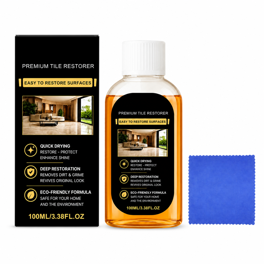 🥳2026 HOT SALE🥳💞50K+ SOLD! 🧼✨ 50% OFF! Tile & Floor Restorer & Polish – deep cleans grime, fills micro-scratches & restores mirror-like gloss. Quick-dry for ceramic tiles & hard floors! 🛡️✅