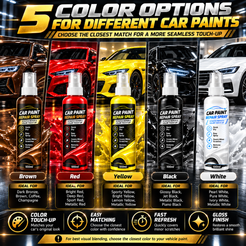 🎁🔥Available in multiple colors——Car Scratch Repair Spray for Minor Scratches and Quick Touch Up.🥰