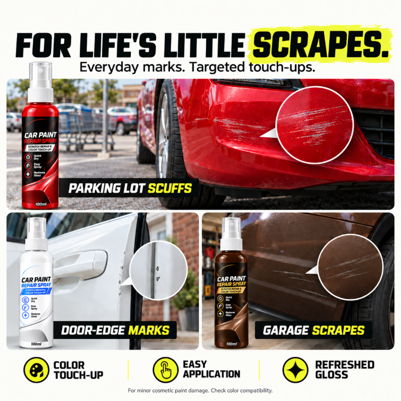 🎁🔥Available in multiple colors——Car Scratch Repair Spray for Minor Scratches and Quick Touch Up.🥰