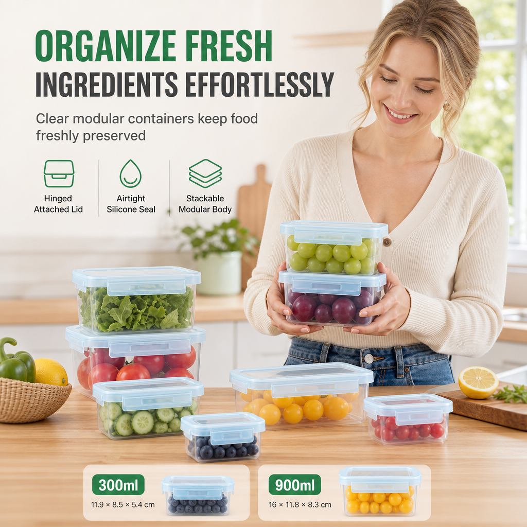Food Storage Container with Airtight Lid