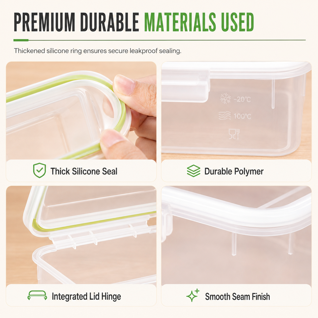 Food Storage Container with Airtight Lid