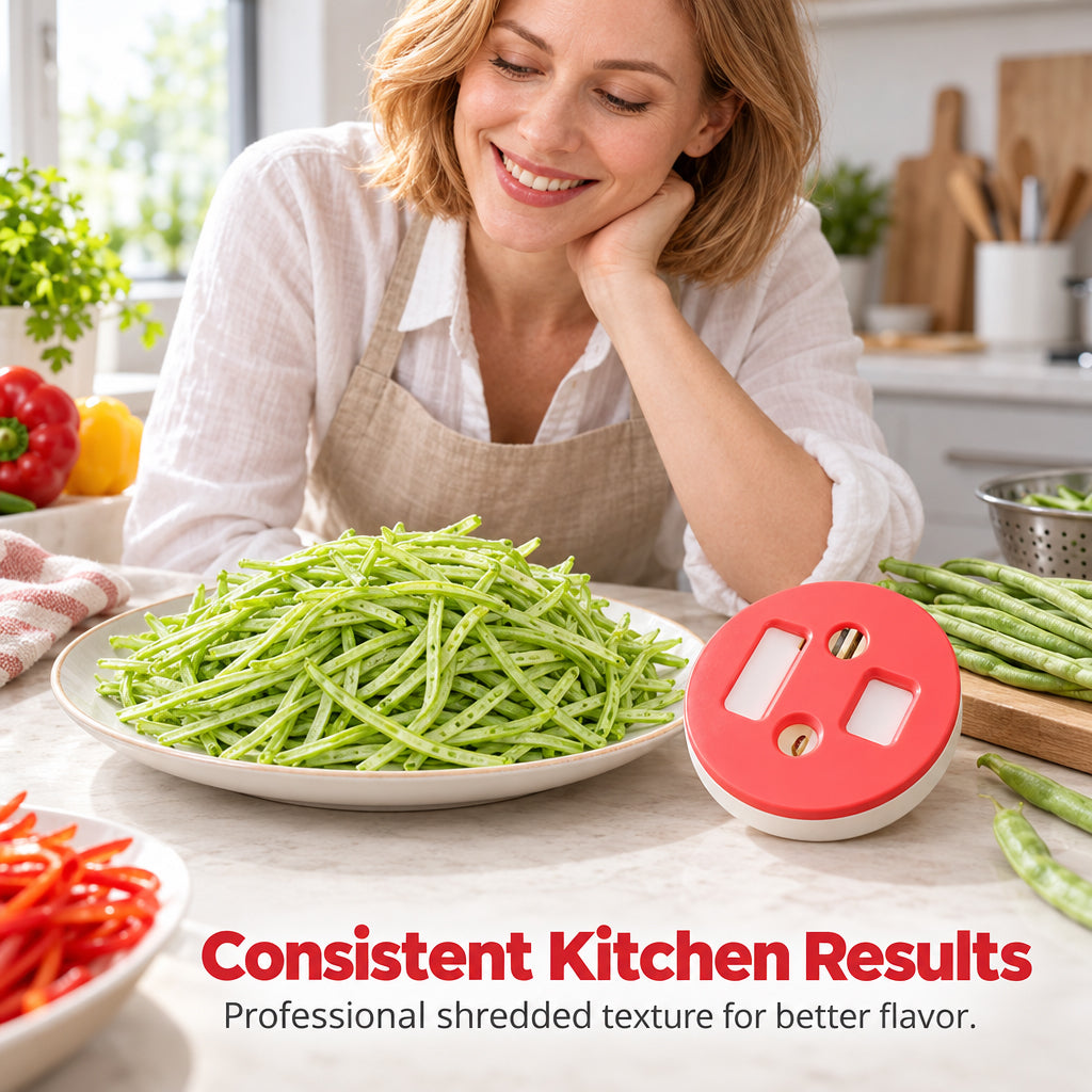 Multi-Functional Manual Bean Slicer & Vegetable Shredder
