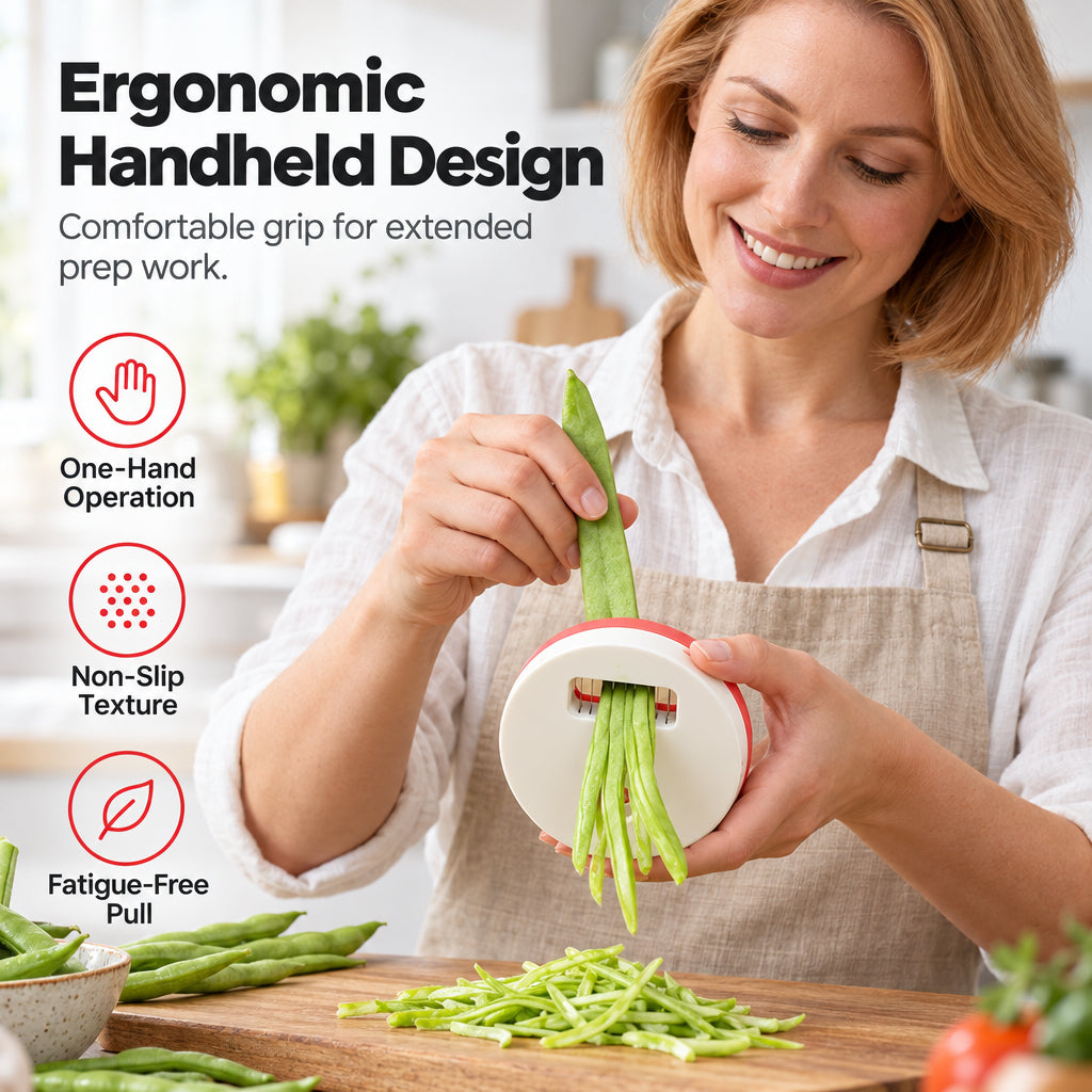 Multi-Functional Manual Bean Slicer & Vegetable Shredder